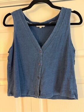 Z Supply Indigo Button-Front Tank